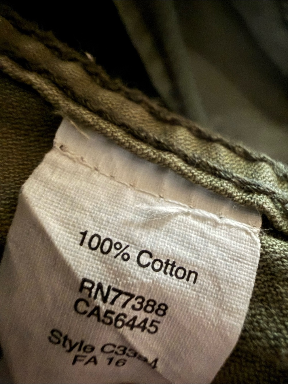 Madewell Olive Green Utility Jacket Cinch Waist Military Anorak Cotton M - Picture 6 of 6